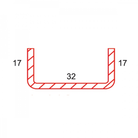 REINFORCEMENT METAL SHEET FOR FLY SCREEN SLIDING FRAME PROFILE