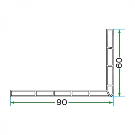 60 x 90 PERVAZ PROFİLİ